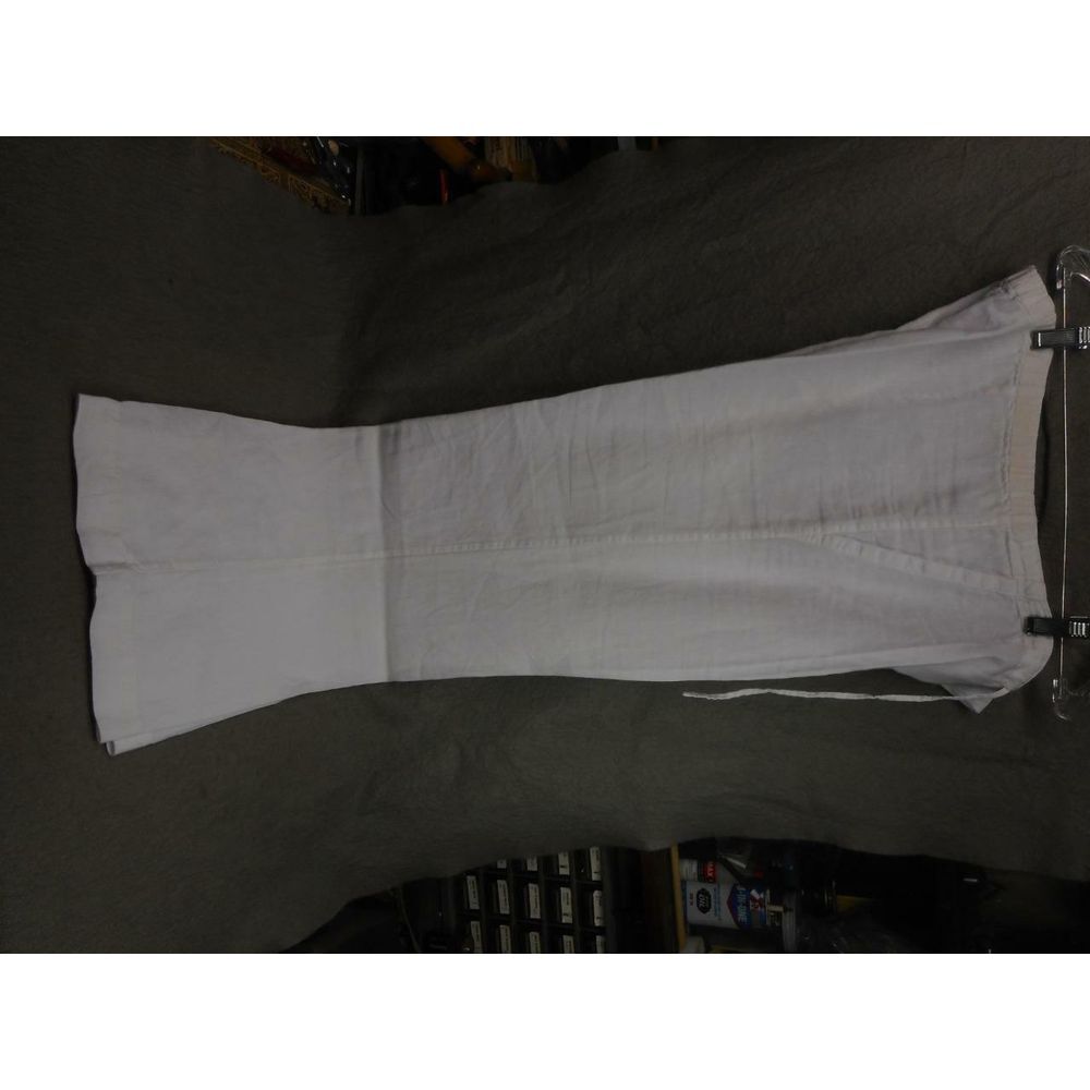 JASMINE WHITE 100 % LINEN LADIES DRAW STRING SLACKS SIZE XL  SLIGHTLY USED N/R‎
